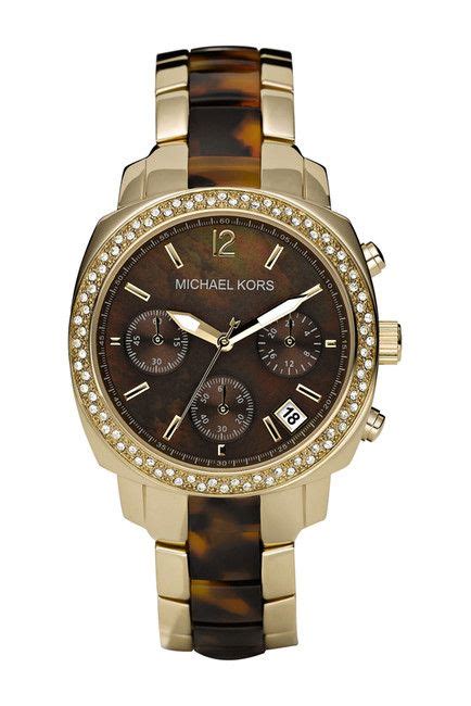 nordstrom michael kors tortoise watch